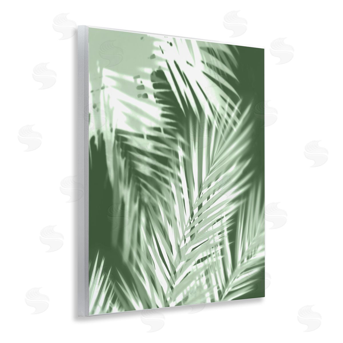 Abstract Palm Leaves Wood Plaque Wall Art, Home Decor by Melonie Miller