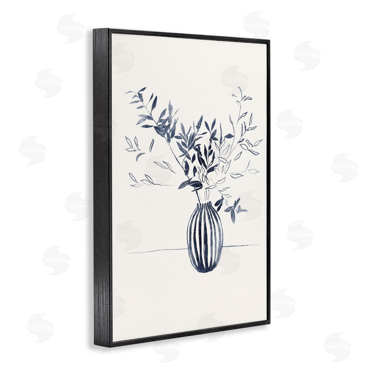 Minimal Bud Vase Black Frame Print Wall Art, Home Decor by Yuyu Pont