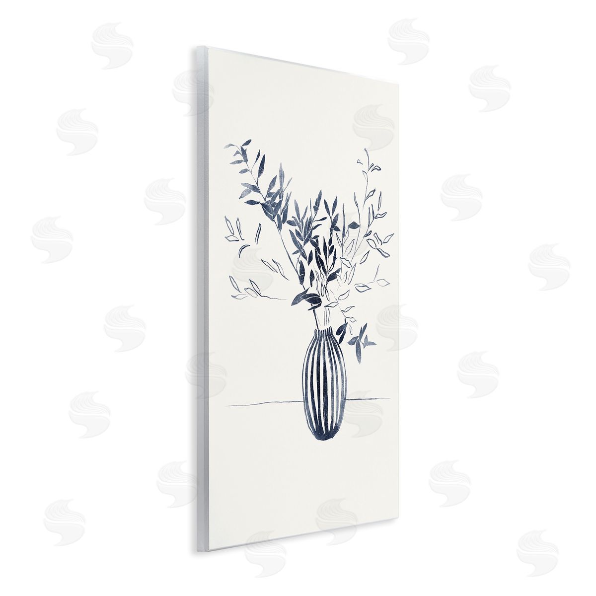 Minimal Bud Vase Wood Plaque Wall Art, Home Decor by Yuyu Pont