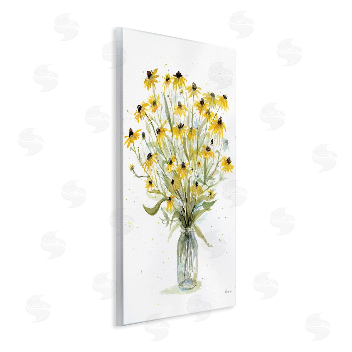 Black-Eyed Susans Wood Plaque Wall Art, Home Decor by Patti Bishop