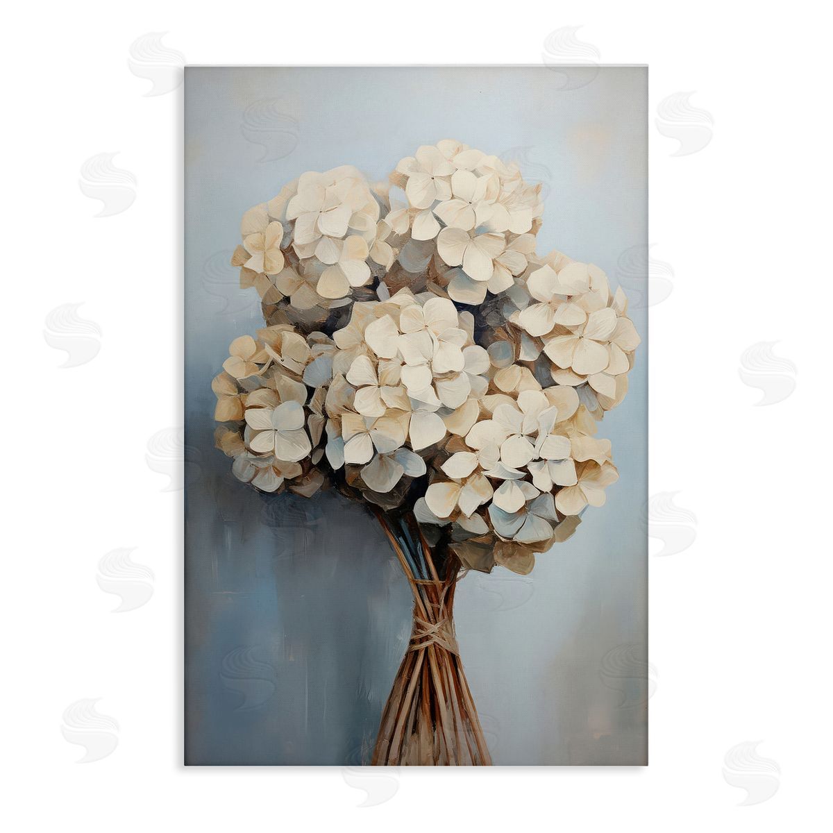 Petal Prints Design Bundle of Hydrangea Canvas Wall Art Print