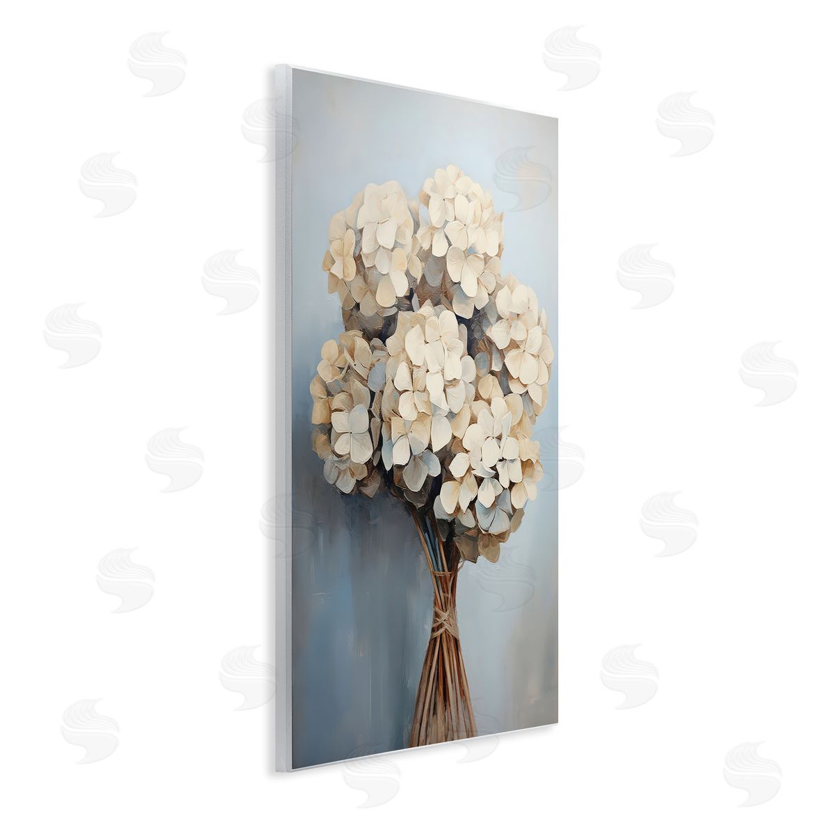 Petal Prints Design Bundle of Hydrangea Wooden Wall Plaque Art Print