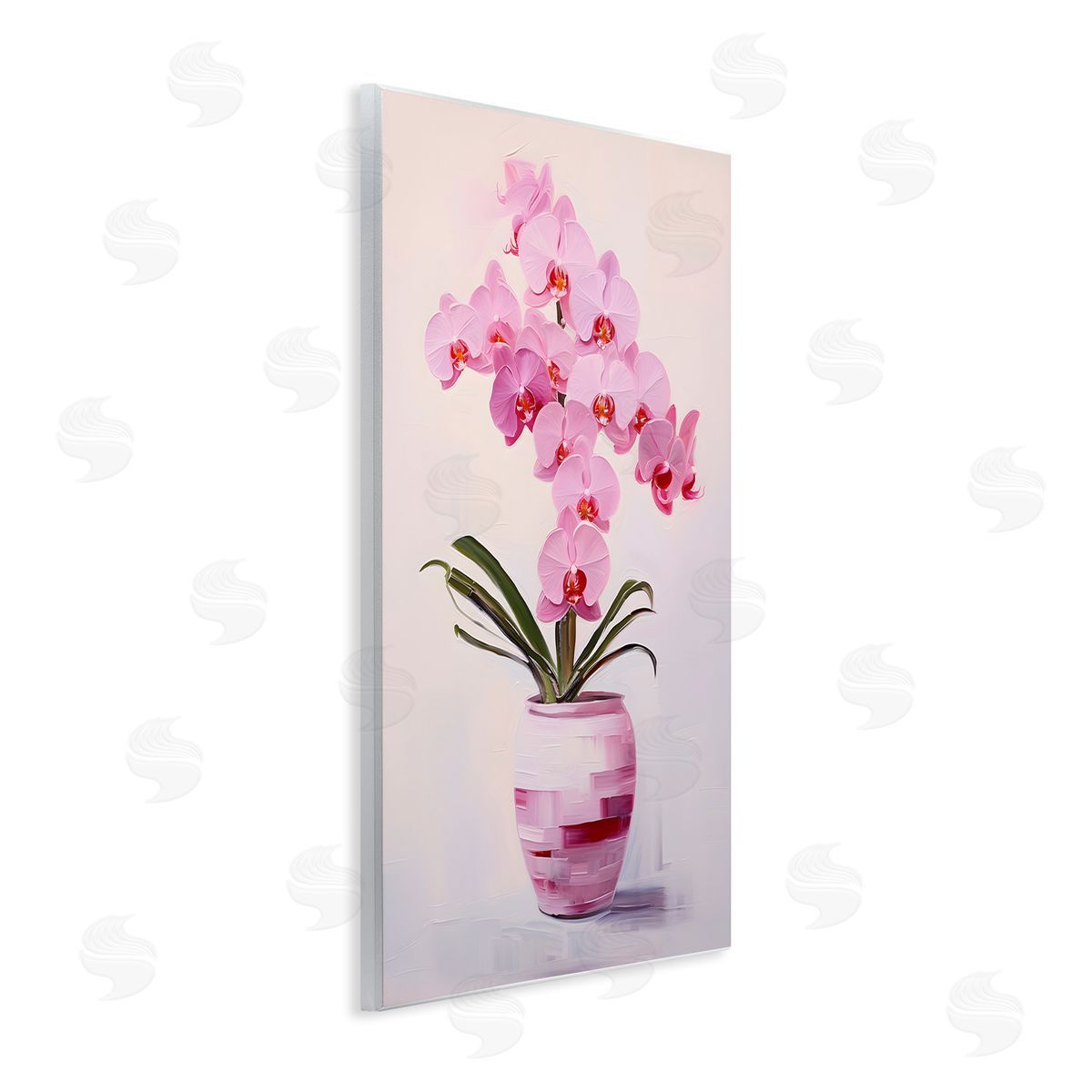 Rosy Pink Orchid Wood Plaque Wall Art, Home Decor by Petals Prints Design