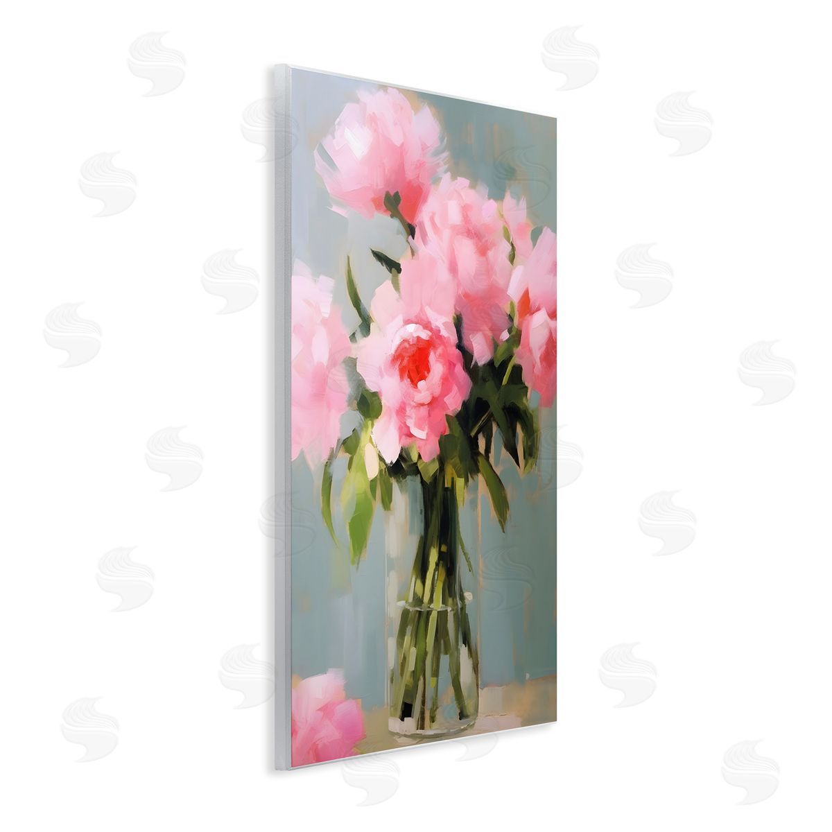 Confetti Roses Bouquet Wood Plaque Wall Art, Home Decor by Petals Prints Design