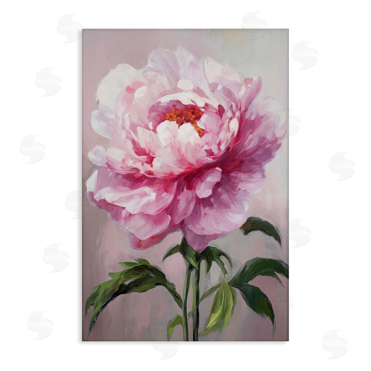 Pink Blooming Floral Canvas Wall Art, Home Decor by Petals Prints Design