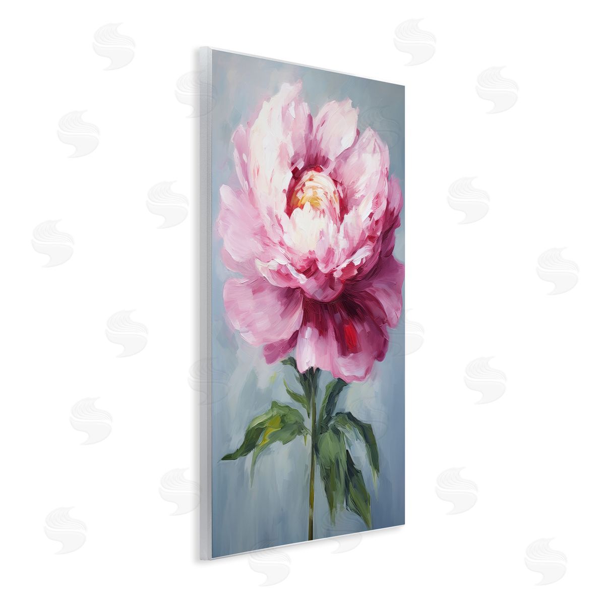 Pale Pink Floral Wood Plaque Wall Art, Home Decor by Petals Prints Design