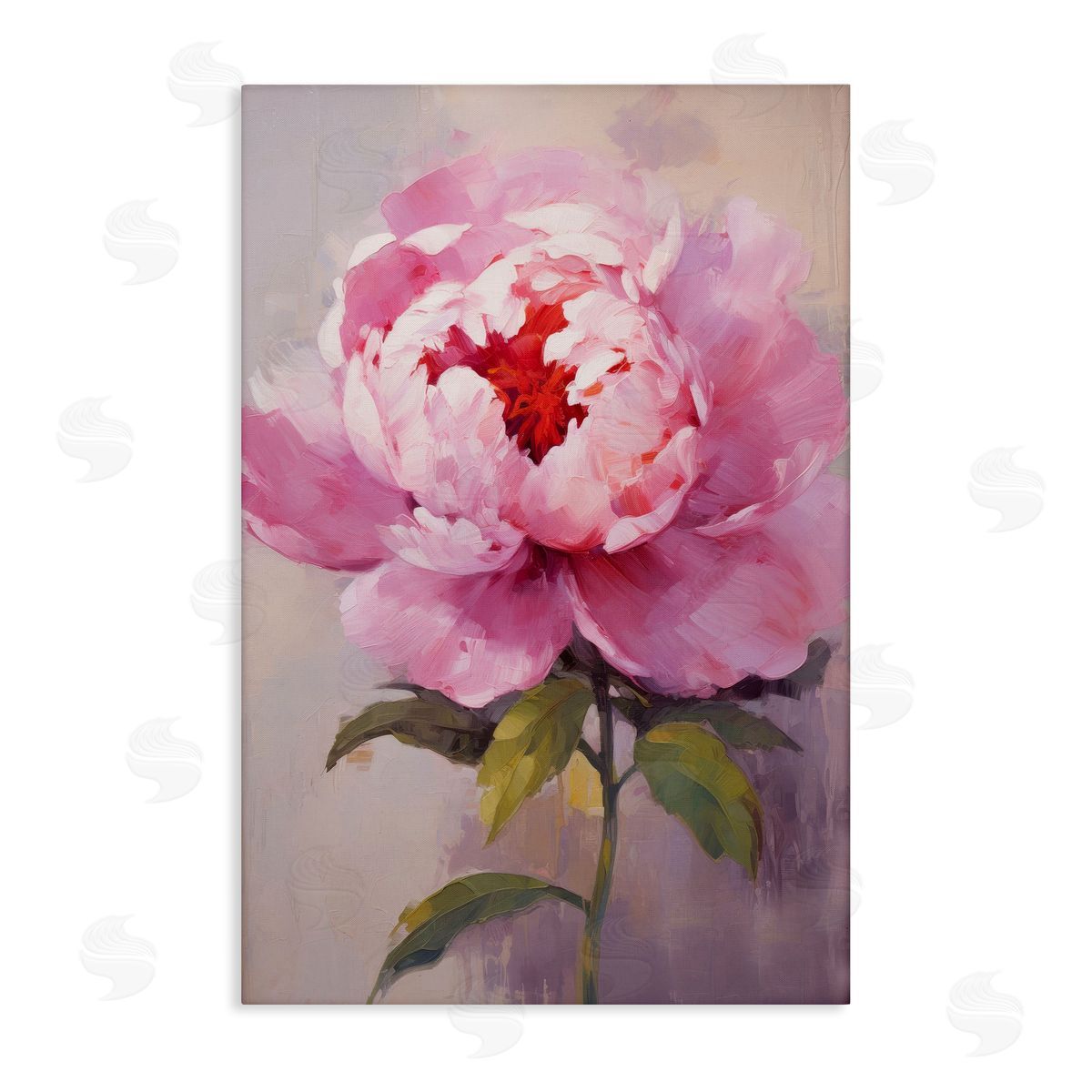 Blush Pink Peony Canvas Wall Art, Home Decor by Petals Prints Design