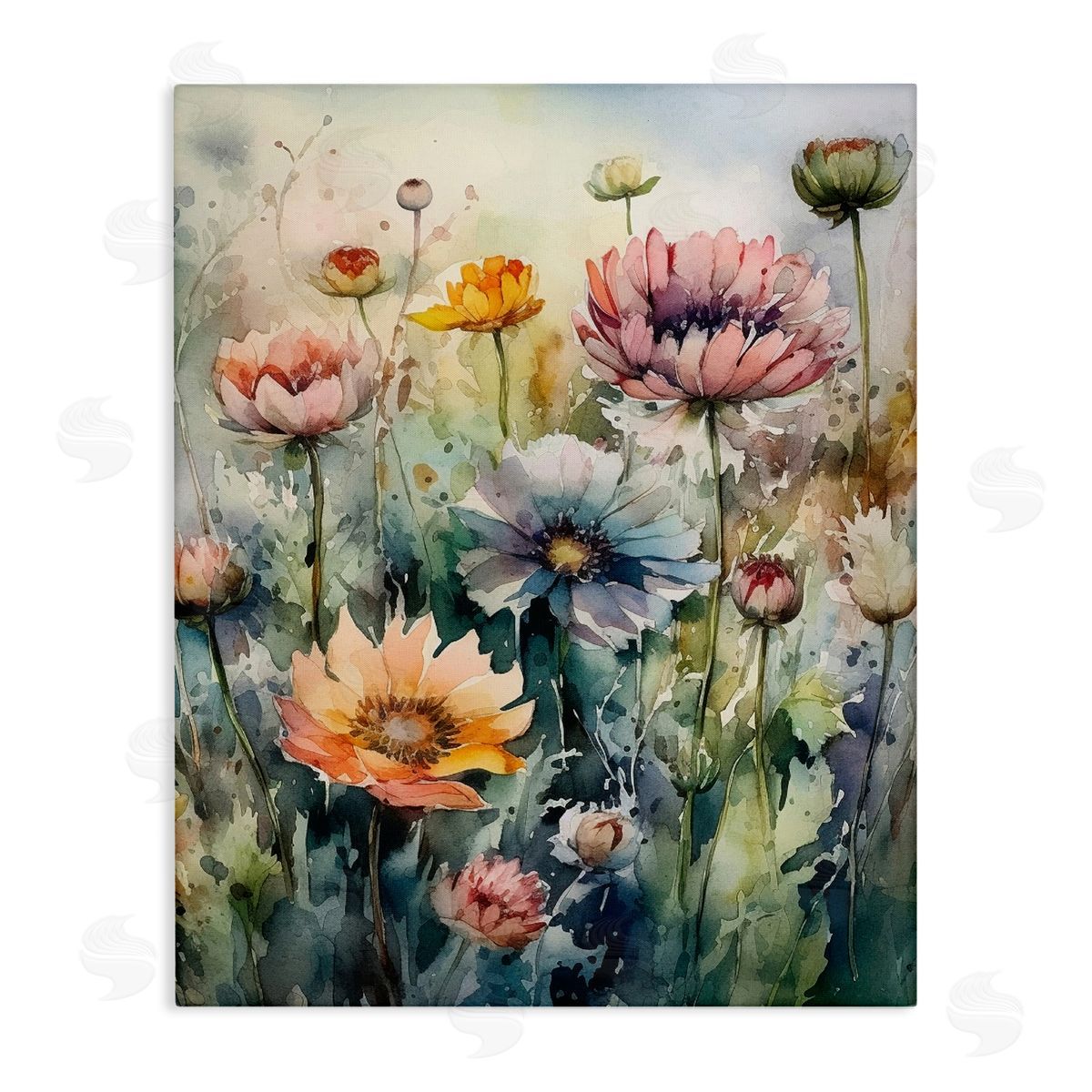 Ryley Gray Wild Gerbera Daisies Canvas Wall Art Print