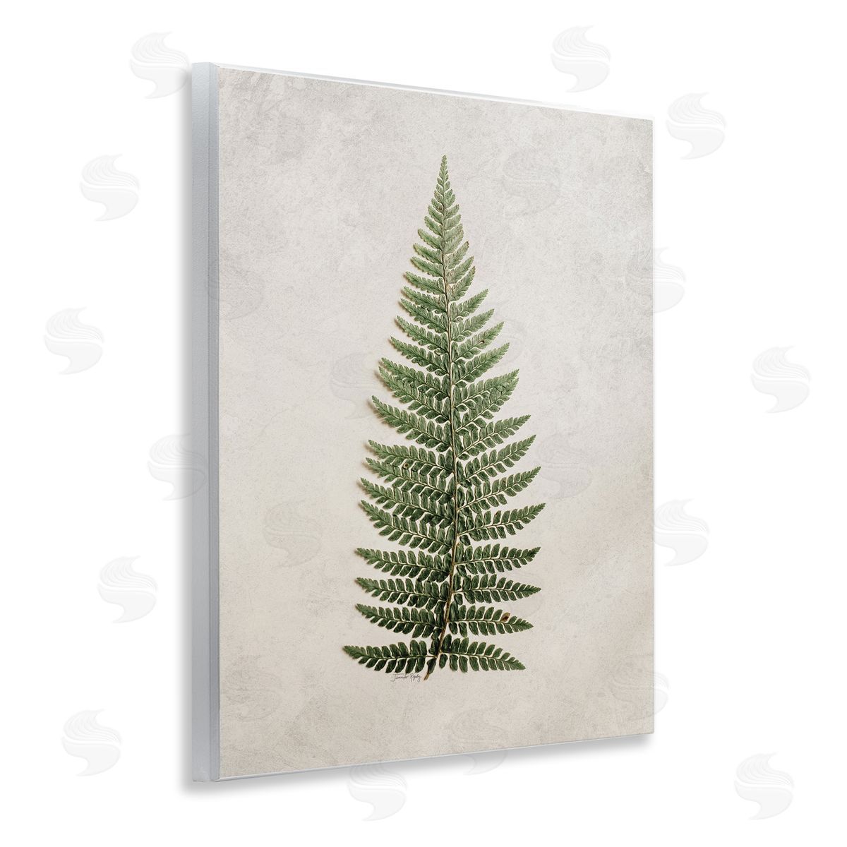 Detailed Fern Leaf Wood Plaque Wall Art, Home Decor by Jennifer Rigsby