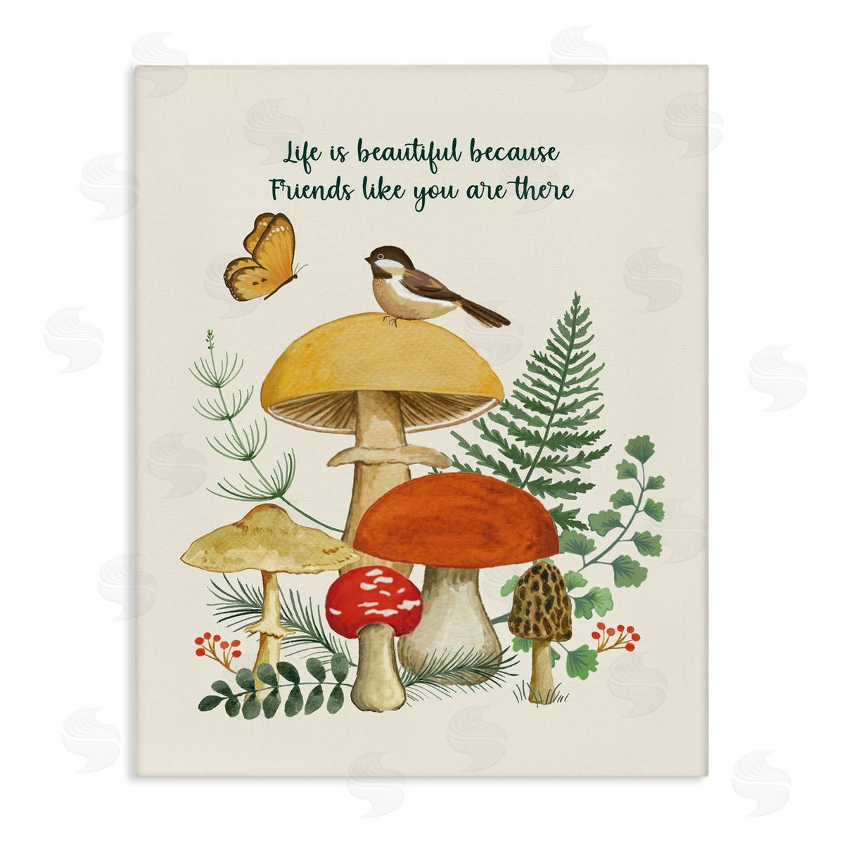 Sharon Lee Vintage Life Is Beautiful Canvas Wall Art Print