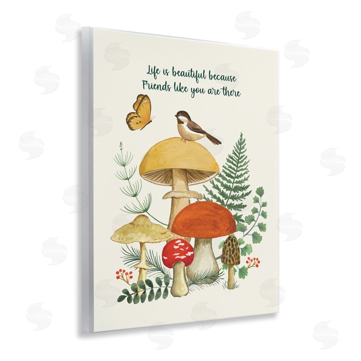 Sharon Lee Vintage Life Is Beautiful Wooden Wall Plaque Art Print