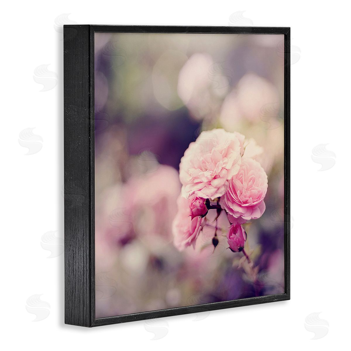 Sarah Gardner Pink Garden Ranunculus Black Framed Giclee Wall Art Print