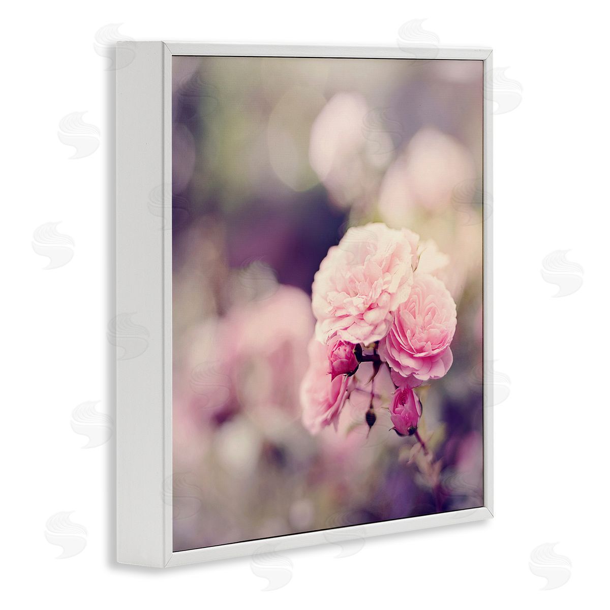 Sarah Gardner Pink Garden Ranunculus White Framed Giclee Wall Art Print