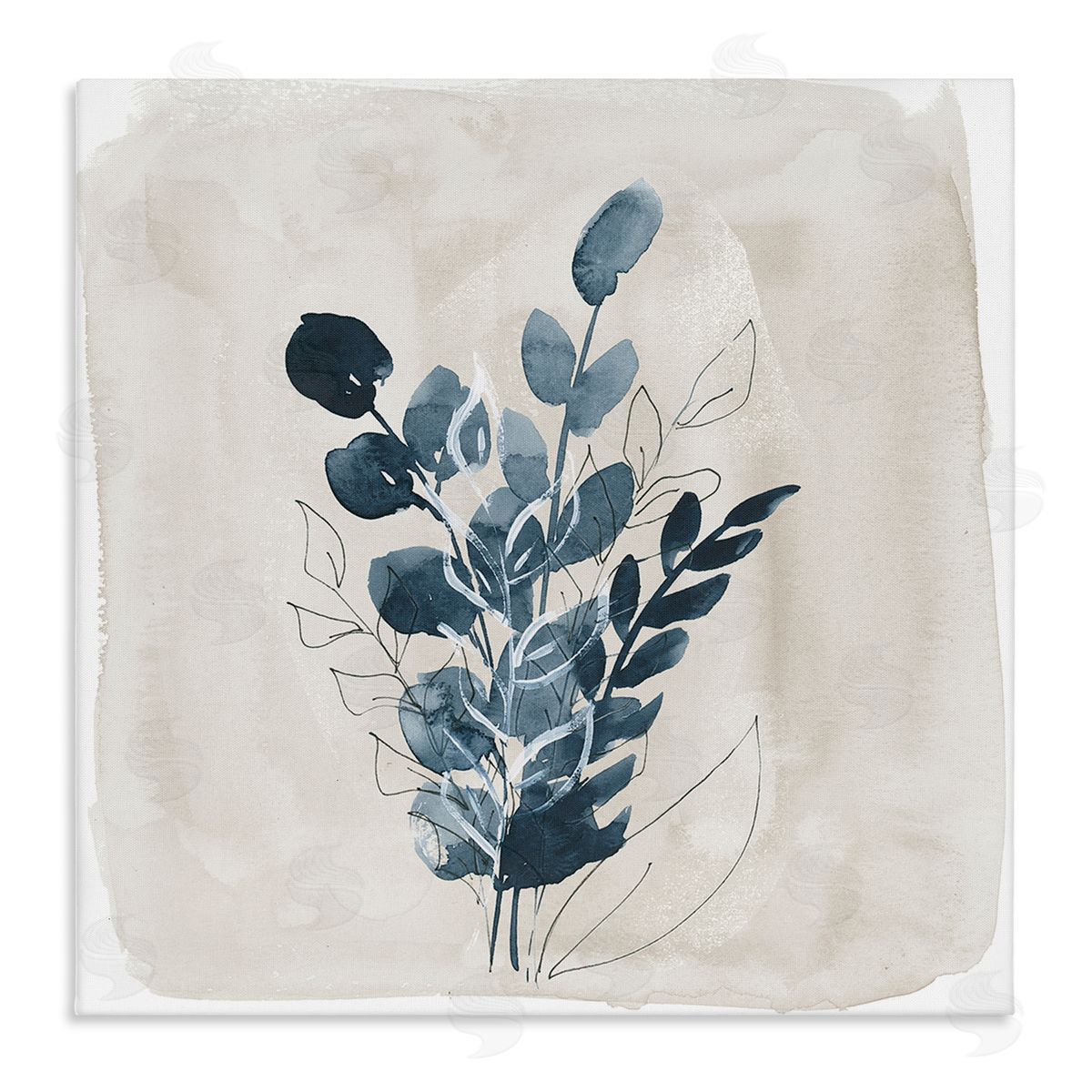Lucille Price Summer Leaf Sprigs Canvas Wall Art Print
