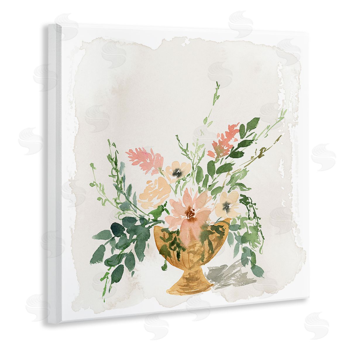 Sunday's Best Florals Wood Plaque Wall Art, Home Decor by Lucille Price