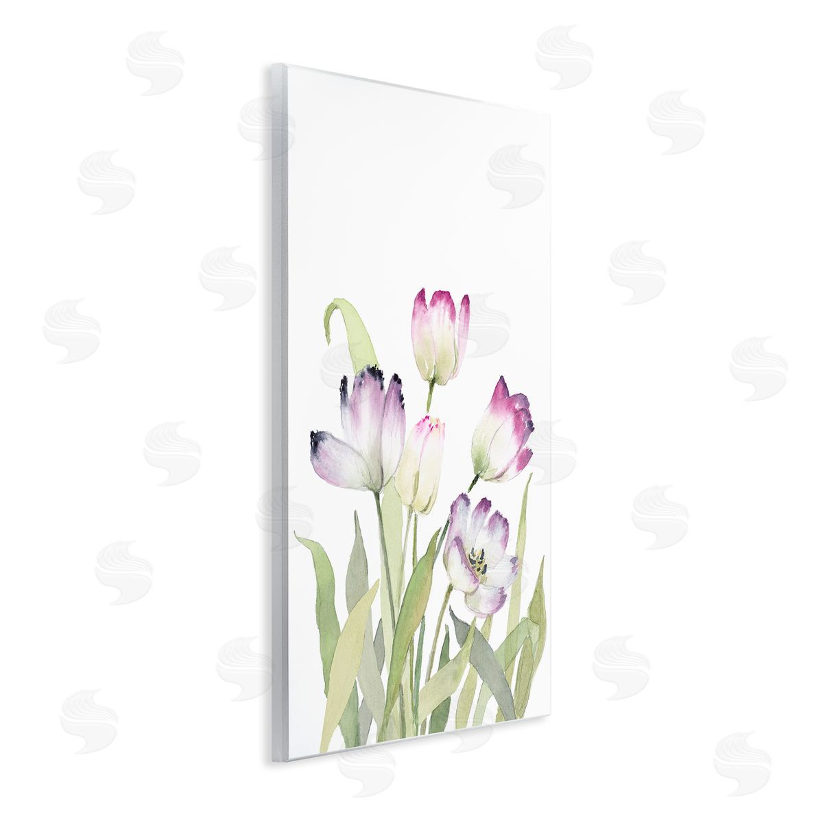 Fresh Garden Tulips Wood Plaque Wall Art, Home Decor by Lanie Loreth