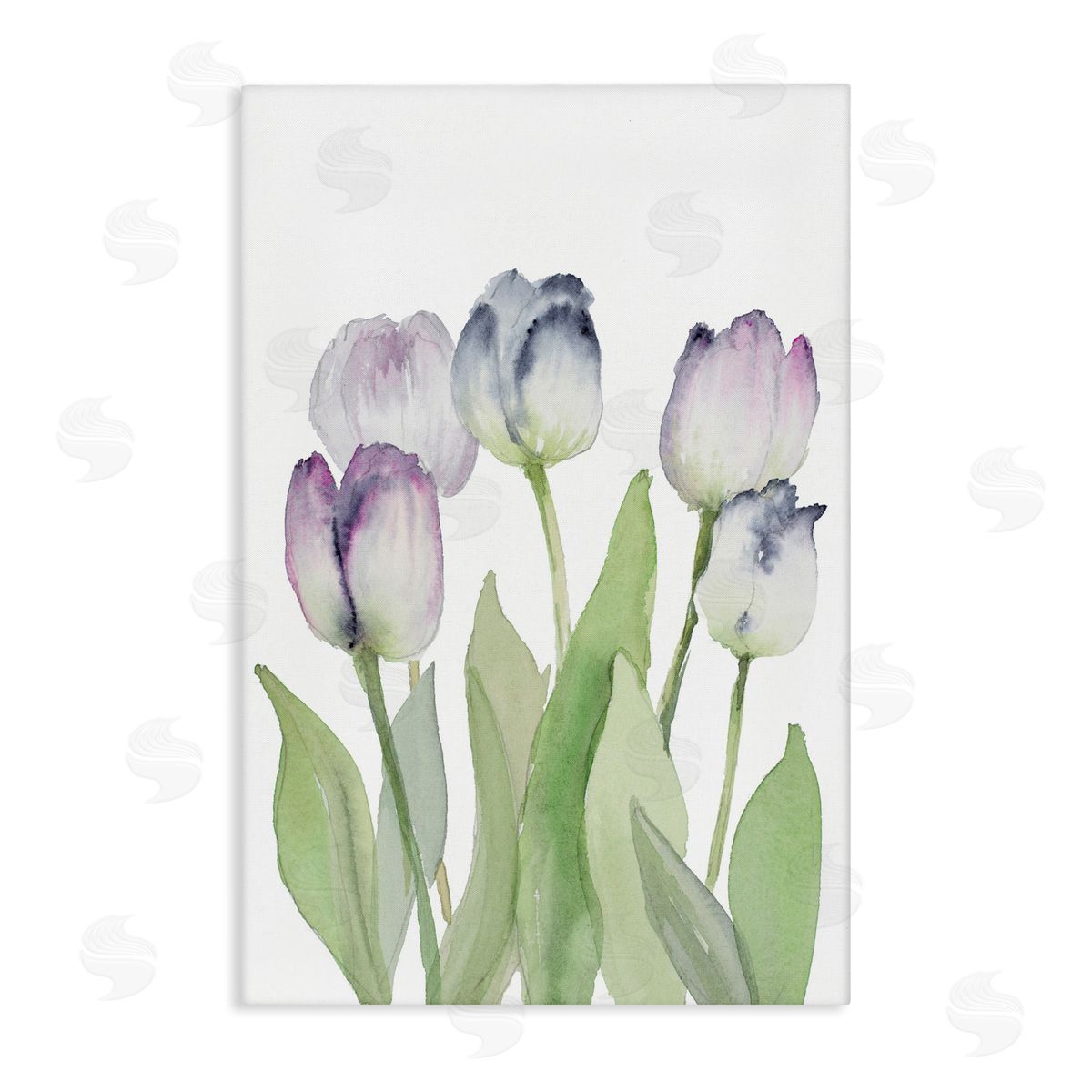 Soft Garden Tulips Canvas Wall Art, Home Decor by Lanie Loreth