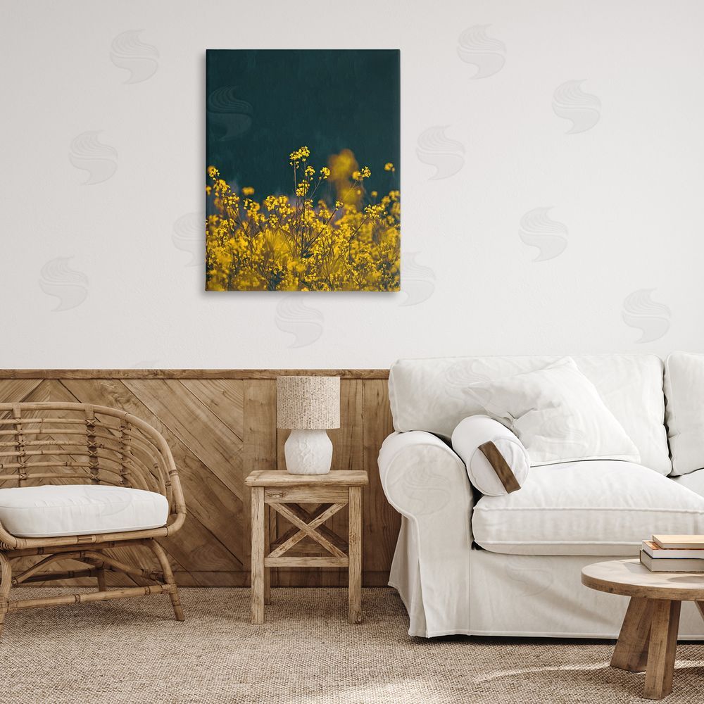 SunDance Group LLC Marigold Meadow Flowers Canvas Wall Art Print in Room