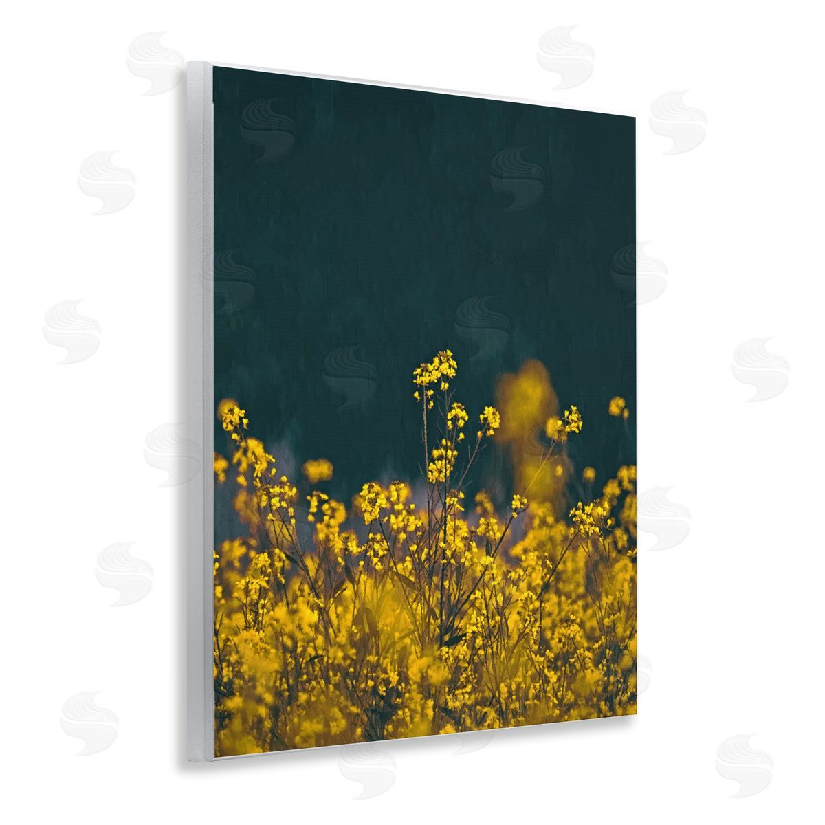 SunDance Group LLC Marigold Meadow Flowers Wooden Wall Plaque Art Print