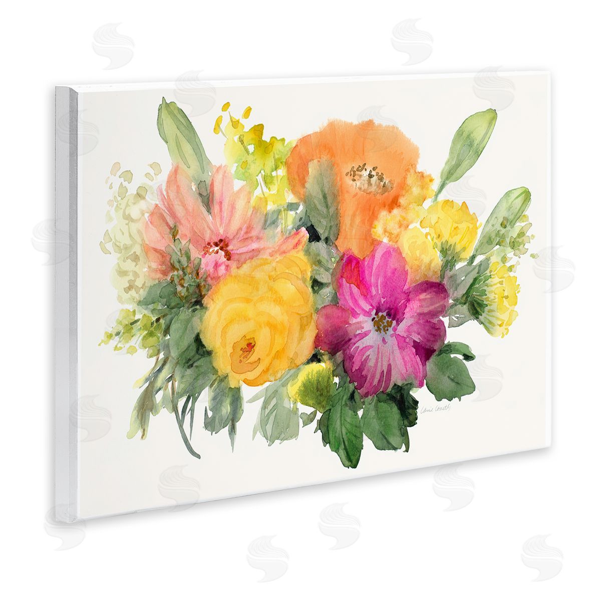 Bold Bouquet Beauty Wood Plaque Wall Art, Home Decor by Lanie Loreth