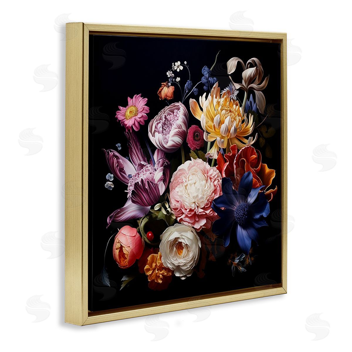 Lazar Studio Vintage Botanical Life Gold Floating Frame Canvas Wall Art Print