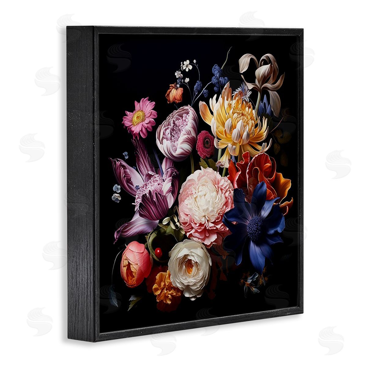 Lazar Studio Vintage Botanical Life Black Framed Giclee Wall Art Print
