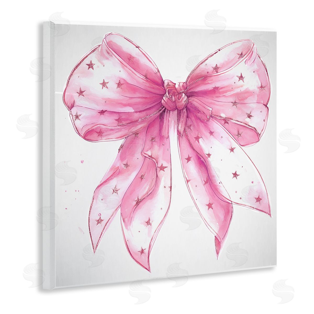 Ramona Murdock Fabulous Pink Bow Wooden Wall Plaque Art Print