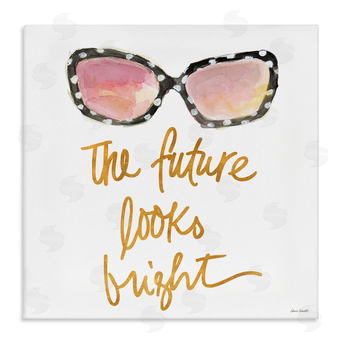 Future Looks Bright Canvas Wall Art, Home Decor by Lanie Loreth