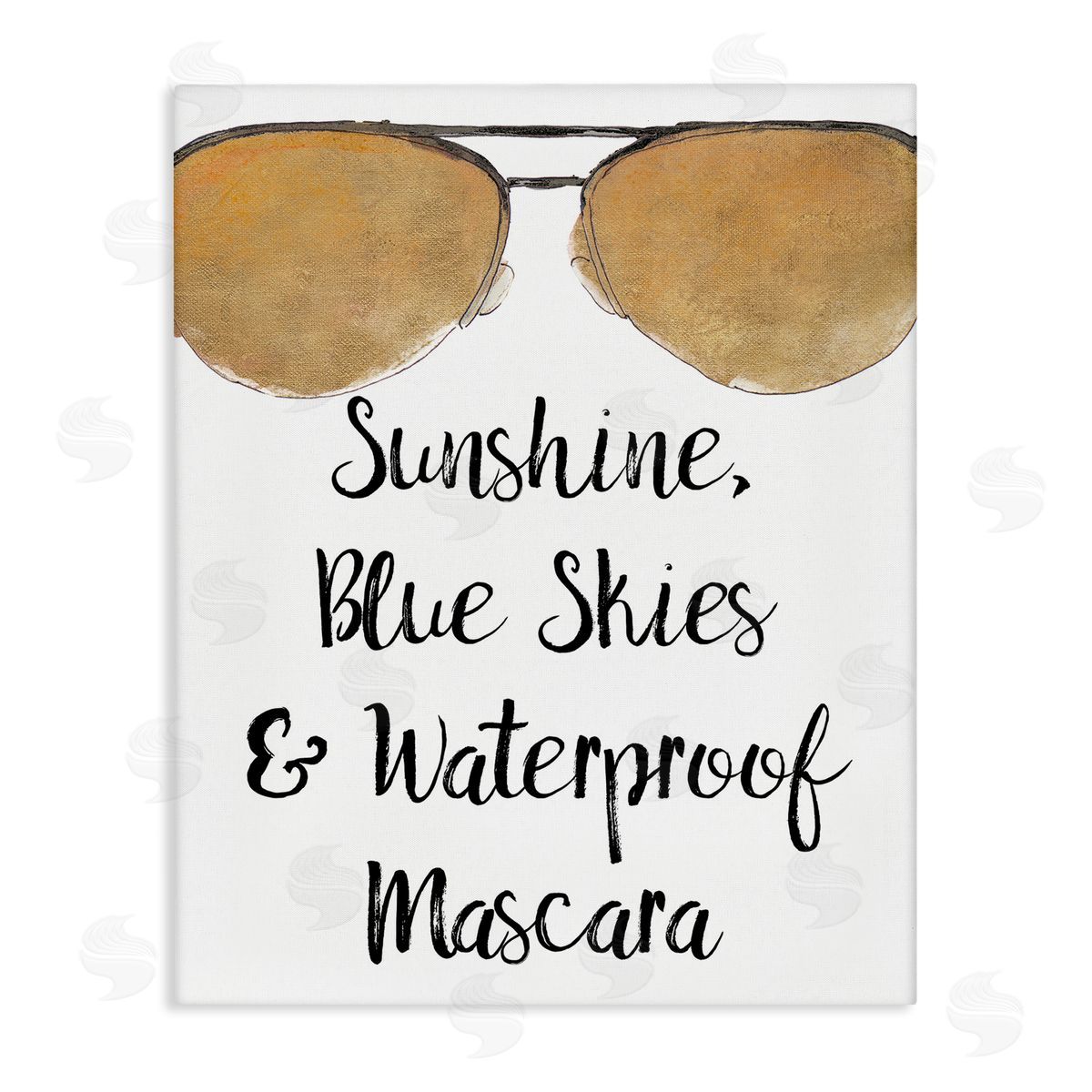 Fun Mascara Phrase Canvas Wall Art, Home Decor by Lanie Loreth