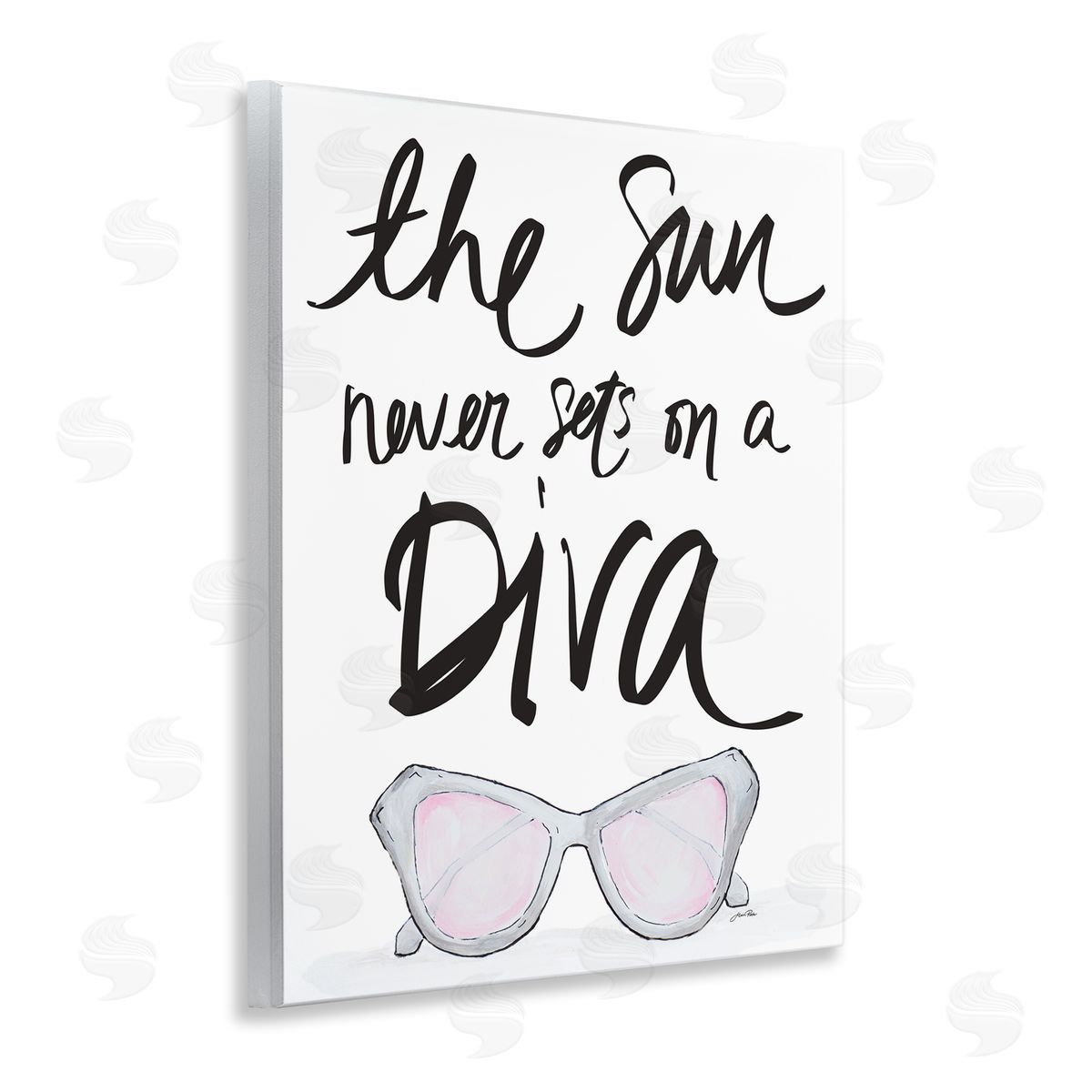 Sun Never Sets on Diva Wood Plaque Wall Art, Home Decor by Gina Ritter