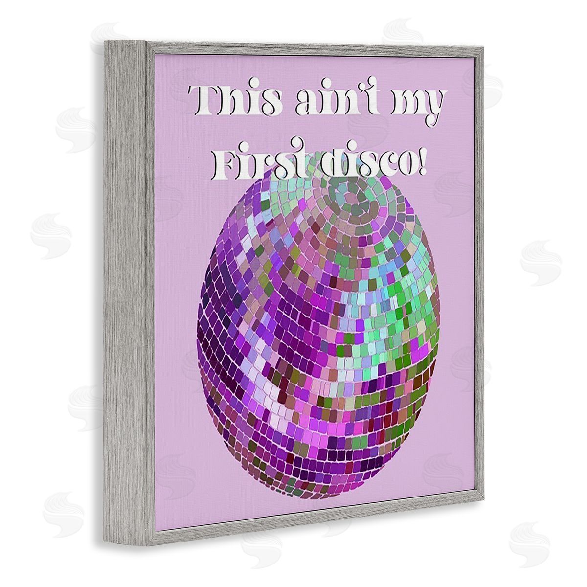 Regina Moore Ain't My First Disco Gray Framed Giclee Wall Art Print