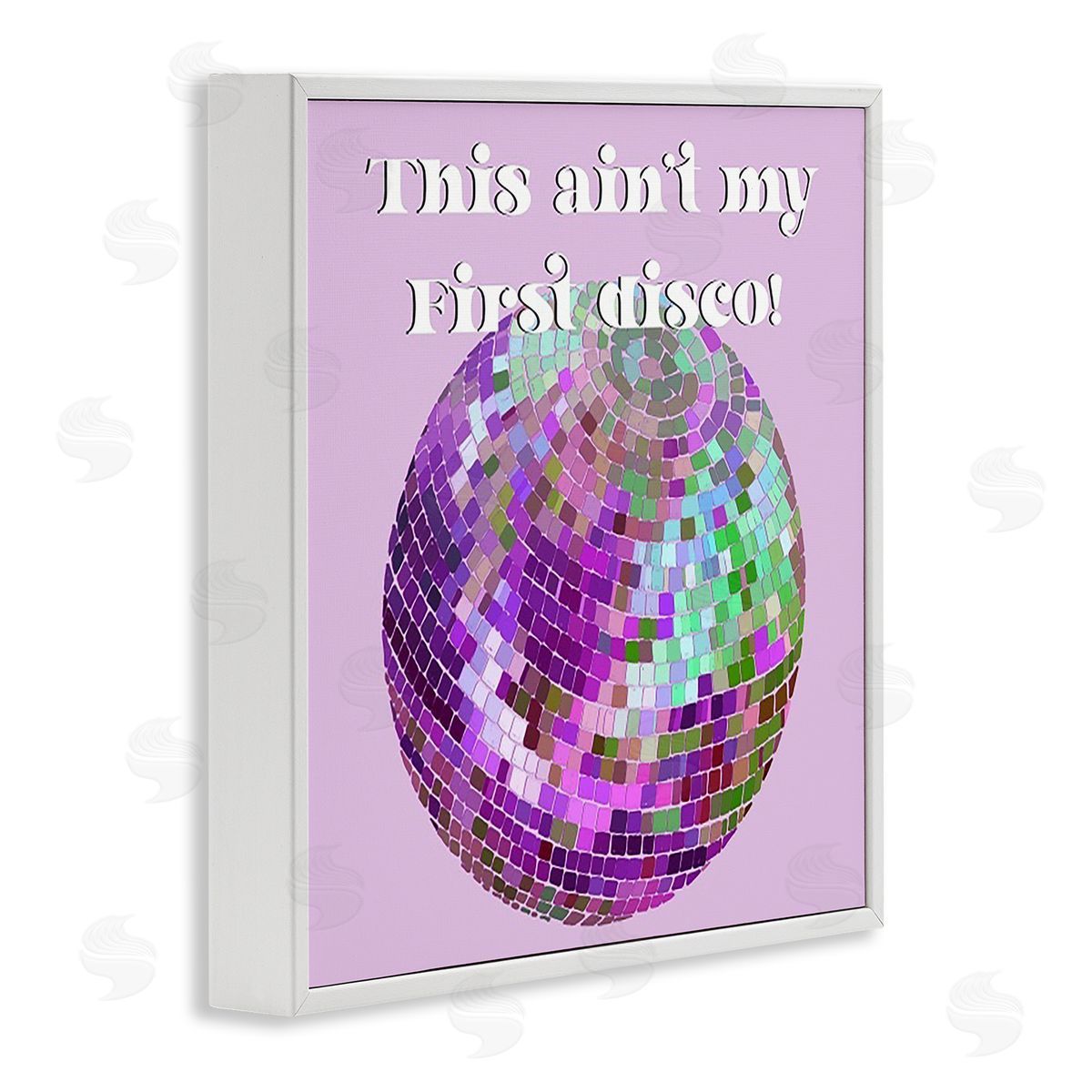 Regina Moore Ain't My First Disco White Framed Giclee Wall Art Print