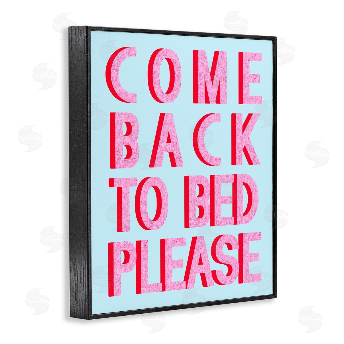 Come Back To Bed Black Frame Print Wall Art, Home Decor by Stupell Studio