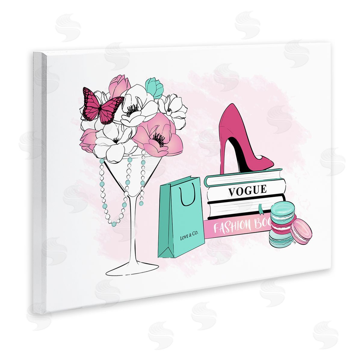 Martina Pavlova Fashion Books Scene Wooden Wall Plaque Art Print