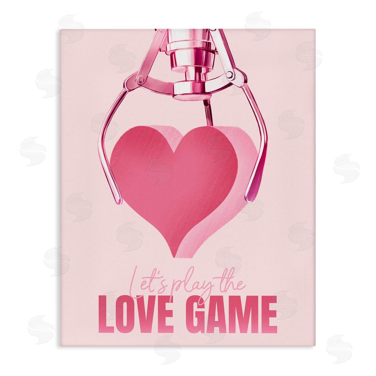 Ziwei Li Love Game with Heart Canvas Wall Art Print