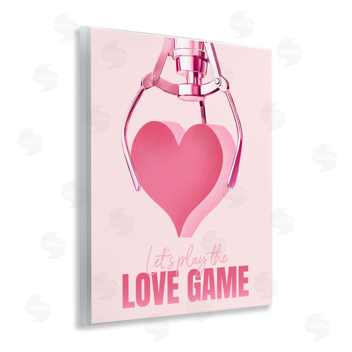Ziwei Li Love Game with Heart Wooden Wall Plaque Art Print