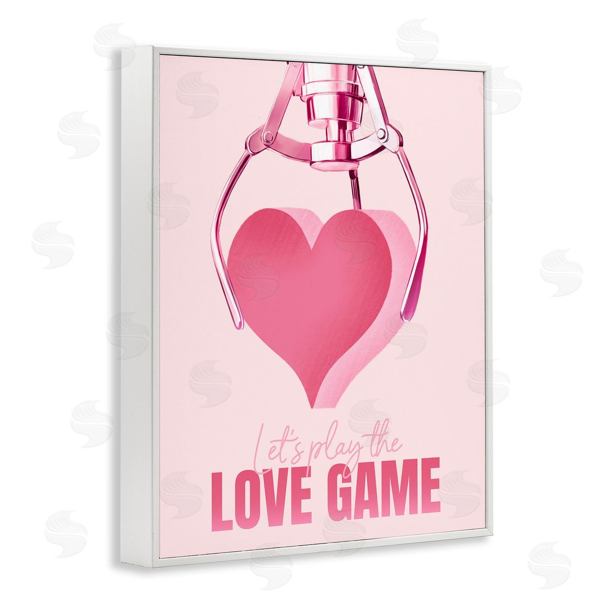 Ziwei Li Love Game with Heart White Framed Giclee Wall Art Print