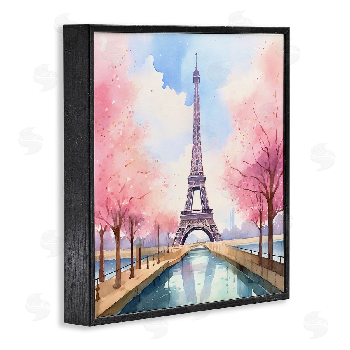 Paris Rendezvous Scene Black Frame Print Wall Art, Home Decor by Andrea Haase