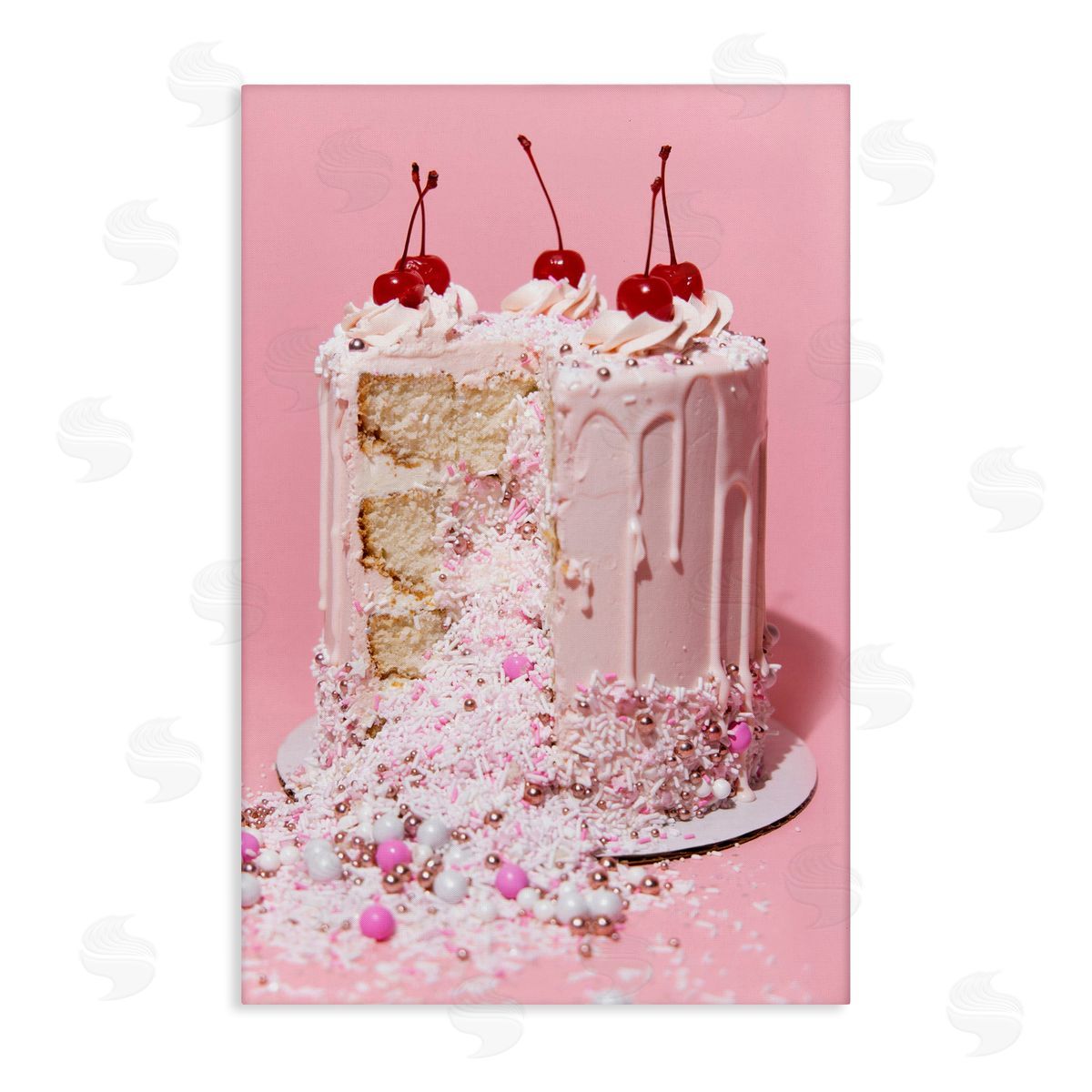 Glam Gemstone Cake Canvas Wall Art, Home Decor by LISH Creative