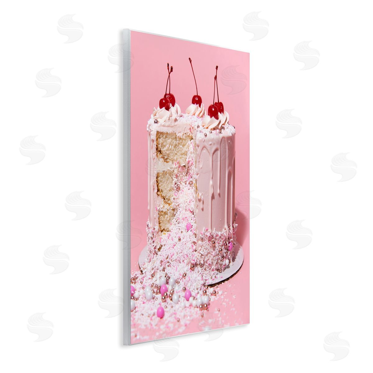 Glam Gemstone Cake Wood Plaque Wall Art, Home Decor by LISH Creative