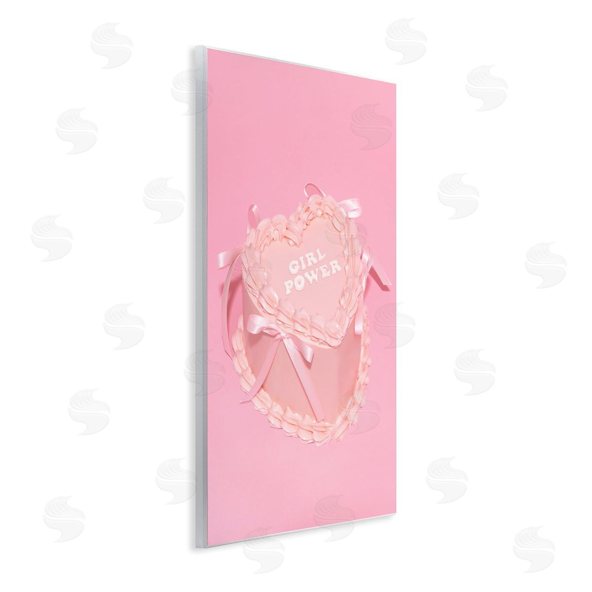 Pink Girl Power Cake Wood Plaque Wall Art, Home Decor by LISH Creative