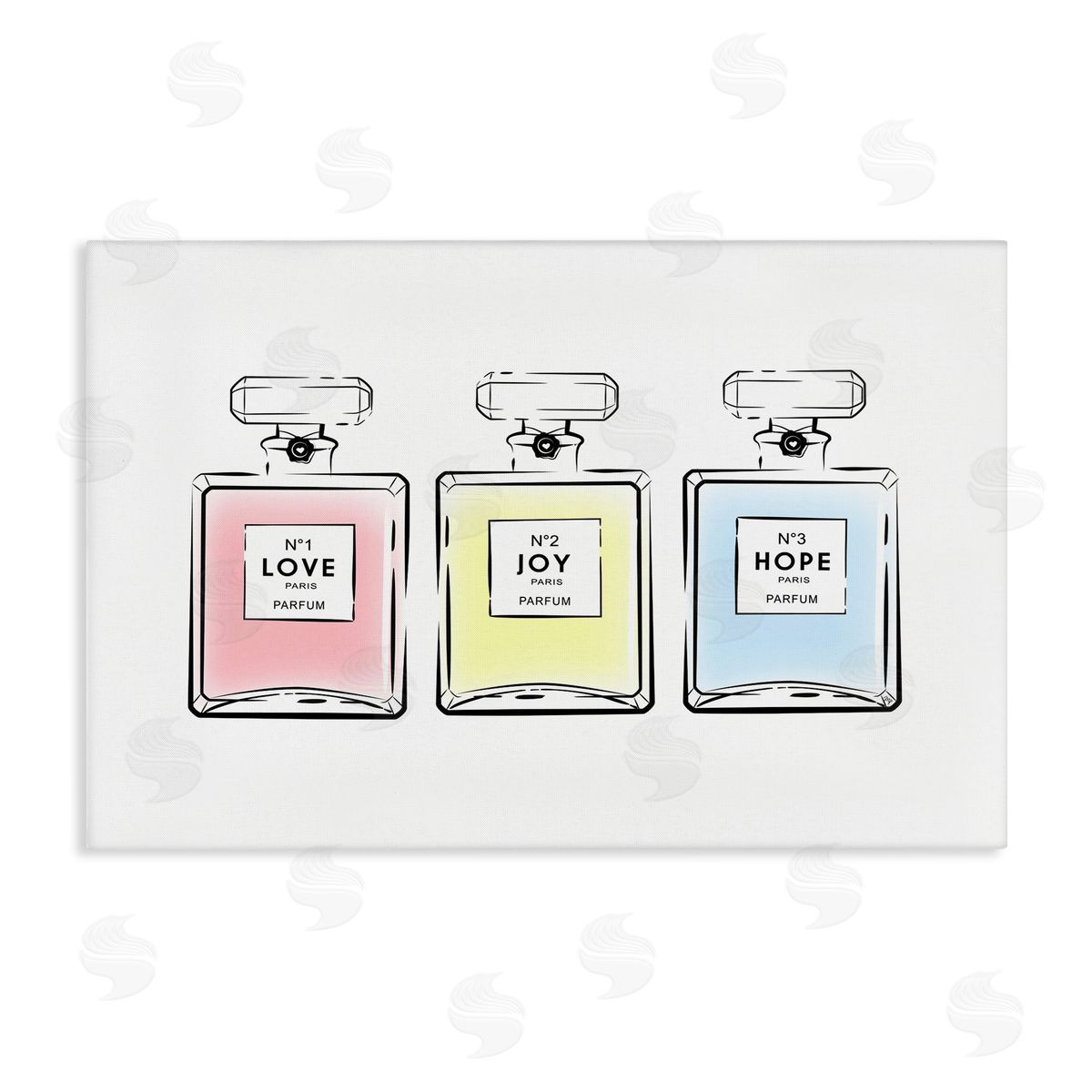 Martina Pavlova Love Hope Joy Perfumes Canvas Wall Art Print