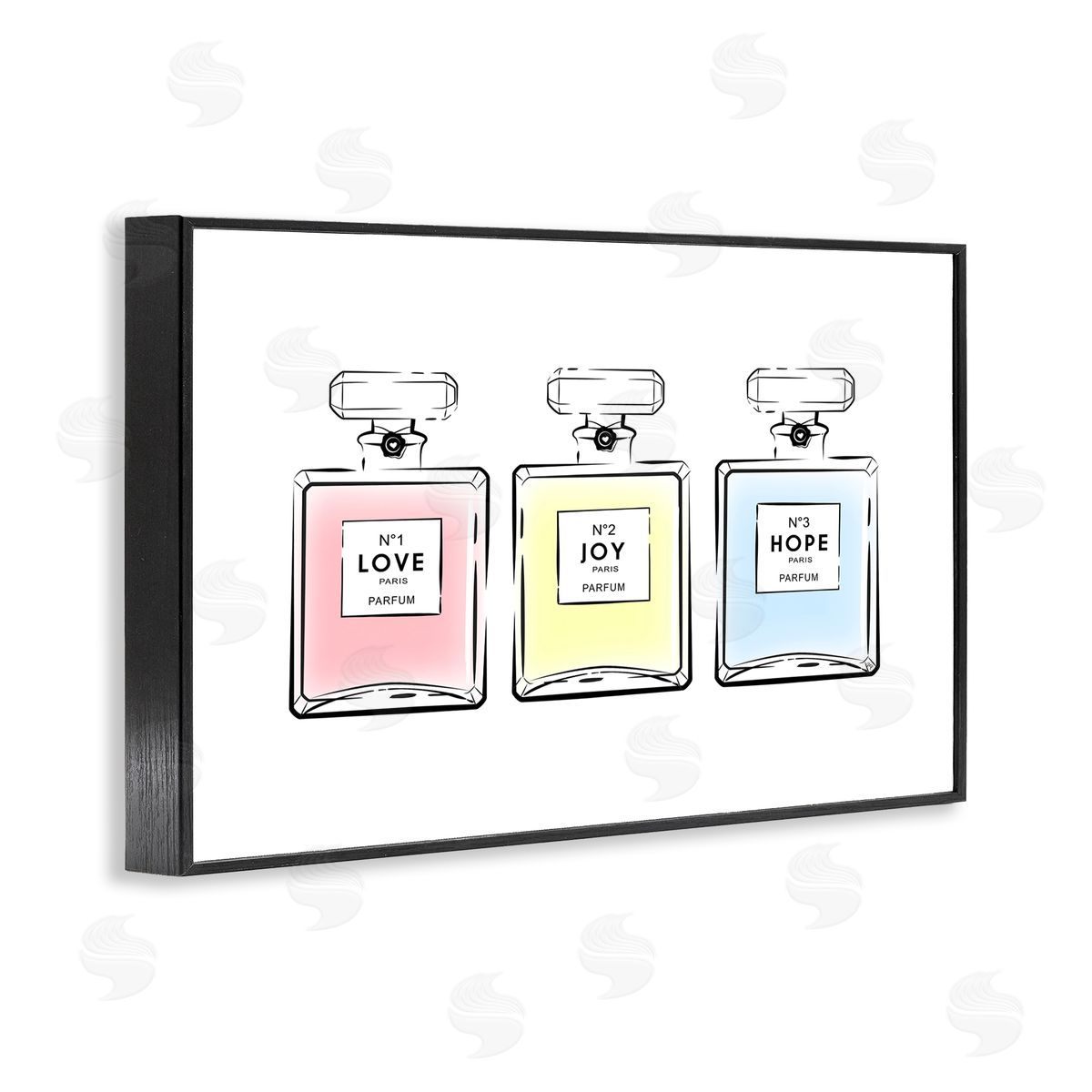 Martina Pavlova Love Hope Joy Perfumes Black Framed Giclee Wall Art Print