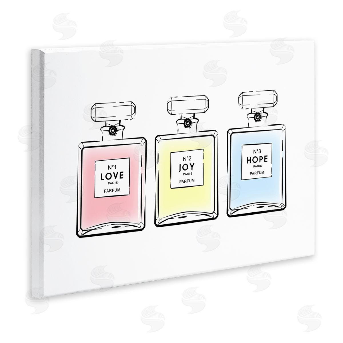 Martina Pavlova Love Hope Joy Perfumes Wooden Wall Plaque Art Print