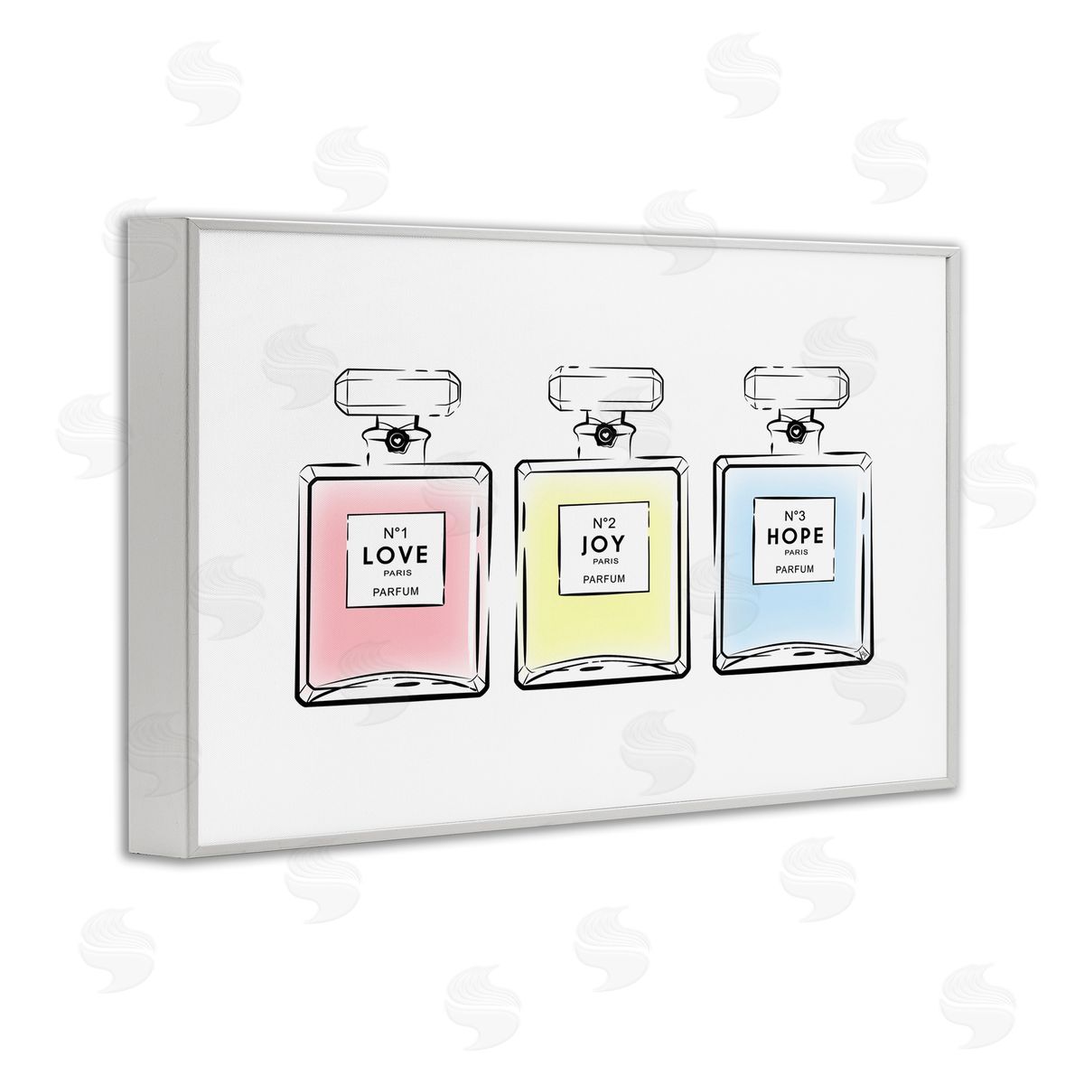 Martina Pavlova Love Hope Joy Perfumes White Framed Giclee Wall Art Print