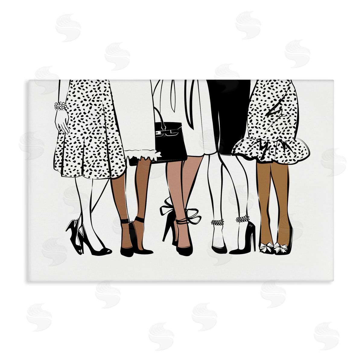 Martina Pavlova Trendy Fashion Girlfriends Canvas Wall Art Print