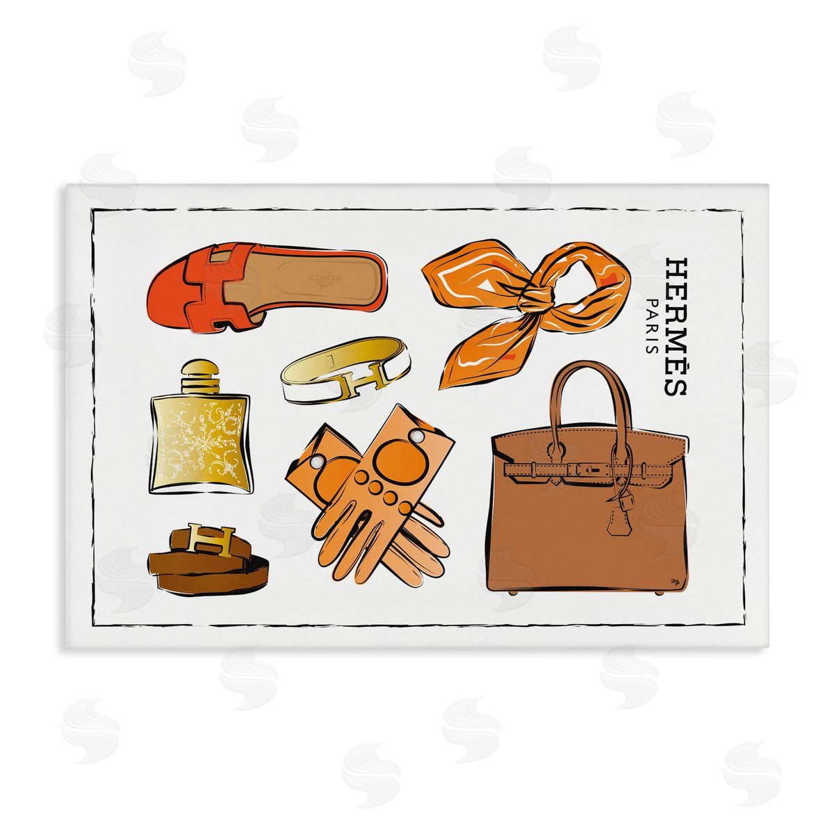 Martina Pavlova Trendy Neutral Fashion Canvas Wall Art Print