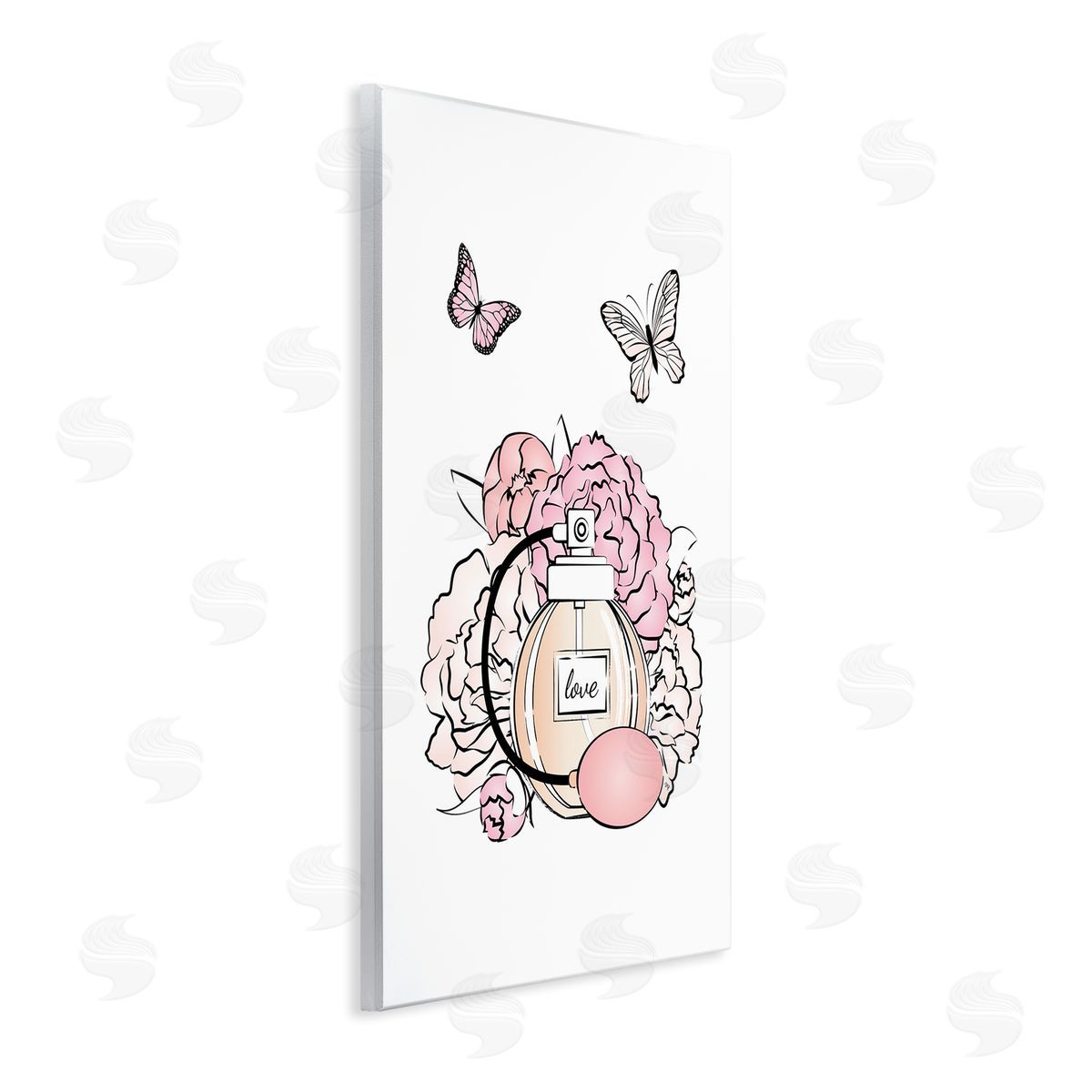 Romantic Glam Scene Wood Plaque Wall Art, Home Decor by Martina Pavlova