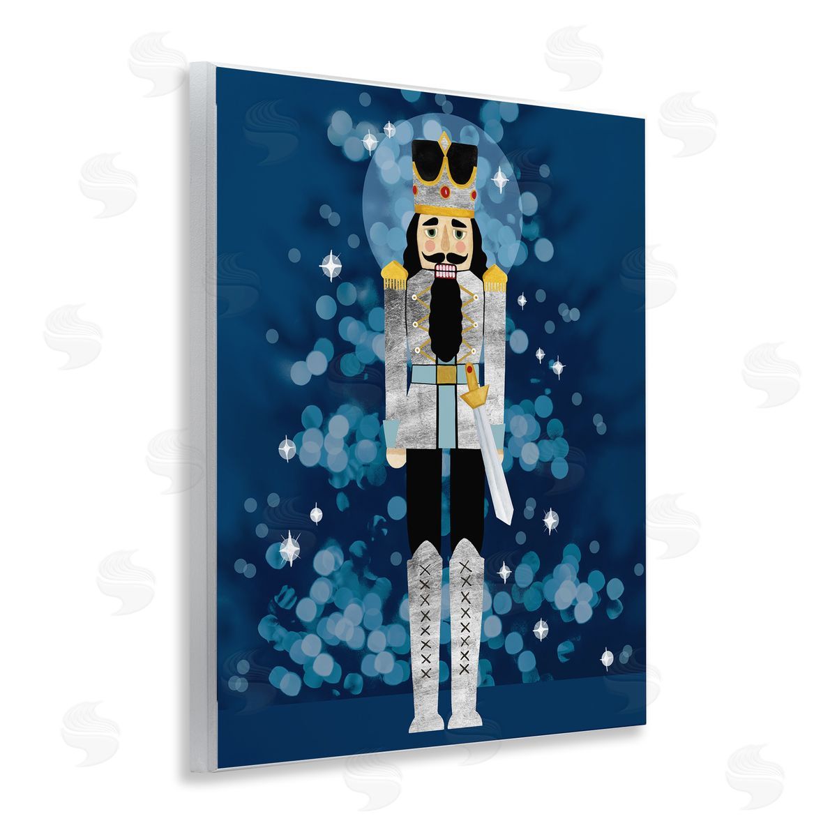 Seasonal Modern Nutcracker Wood Plaque Wall Art, Home Decor by Grace Popp