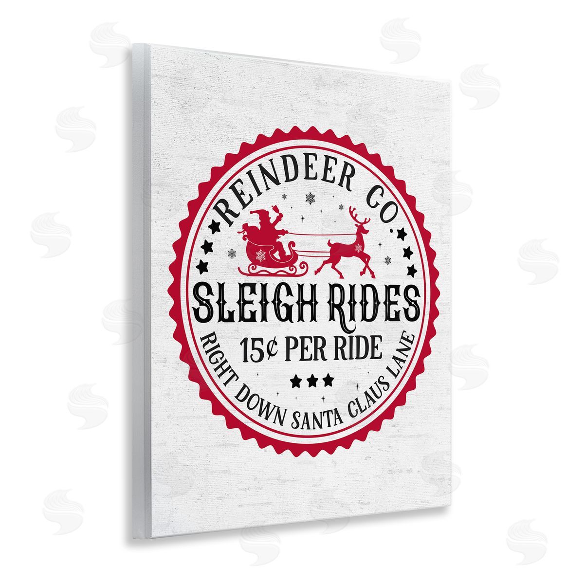 Vintage Sleigh Rides Wood Plaque Wall Art, Home Decor by Lettered and Lined